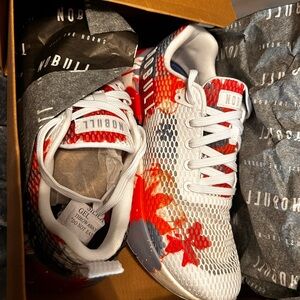 NOBULL Red and White Athletic Shoes